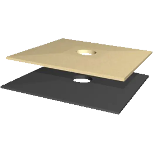 Polysan skorstensafdækning type 72/Ø20 sandsten