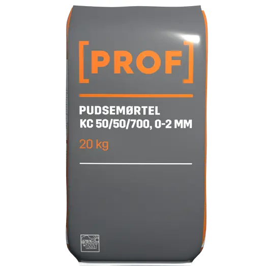 Prof pudsemørtel KC50/50/700 0-2 mm 20 kg