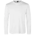 ID Interlock herre langærmet t-shirt hvid