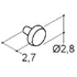 Scanbad Dot knopgreb Ø36 mm messing