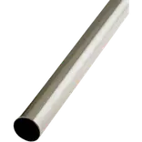 Stålrør Ø25 mm x 1,22 m børstet stål