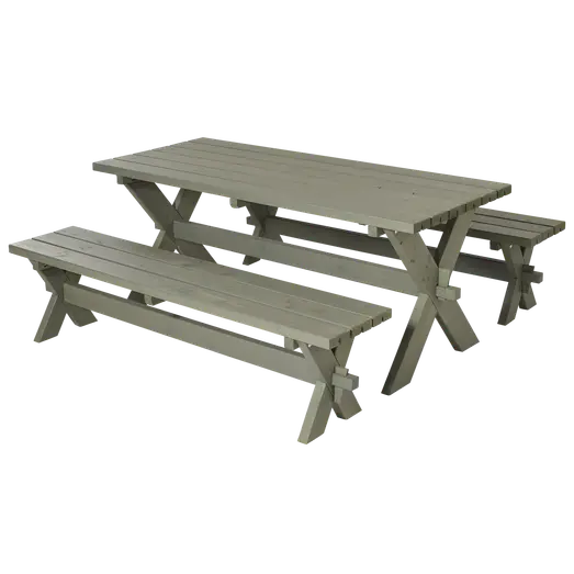 Plus Nostalgi Plankesæt 177 cm gråbrun