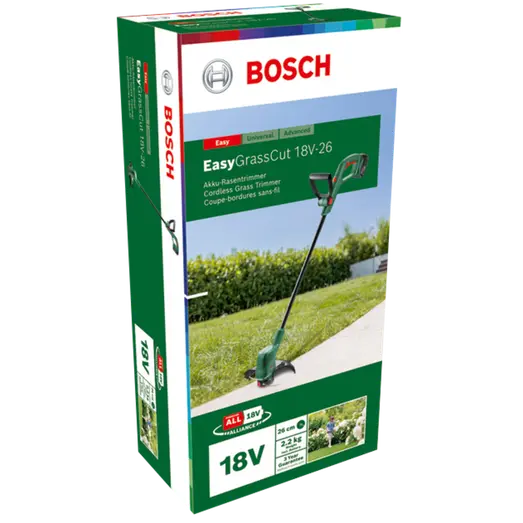 Bosch Easy GrassCut 18V-26 græstrimmer 1x2.5 Ah batteri og lader