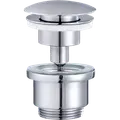 Geyser push bundventil 1 1/4" krom