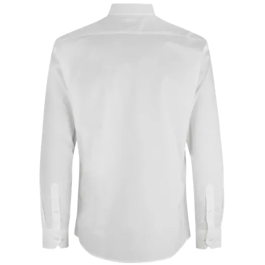 ID Oxford L/S Modern fit herre skjorte hvid