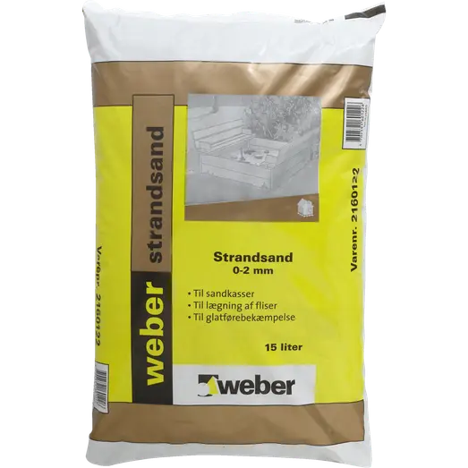 Weber strandsand 0-2 mm 15 L