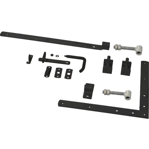 PLUS Linea enkeltlåge 100×80 cm sort inkl. sort beslag