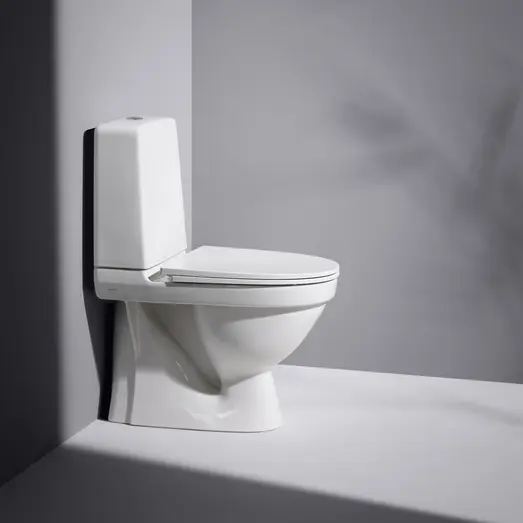 Laufen Kompas toilet t/limning m/skjult S-lås hvid