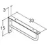 Scanbad konsol 330x150x30 cm krom