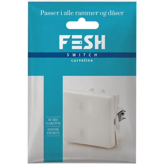 FESH SWITCH Curveline korrespondance afbryder 1,0 hvid