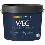 Dyrup væg 05 mat & vaskbar hvid 4,5 L