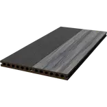 Kirkedal terrasseplank Heimdal 22 x 130 x 4000 mm sort/grå