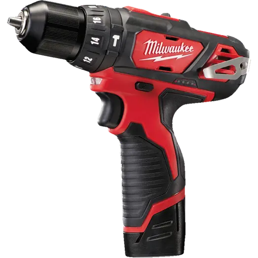 Milwaukee M12 BPD 12V slagboremaskine 2x2.0 Ah batterier og lader i kuffert