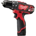 Milwaukee M12 BPD 12V slagboremaskine 2x2.0 Ah batterier og lader i kuffert