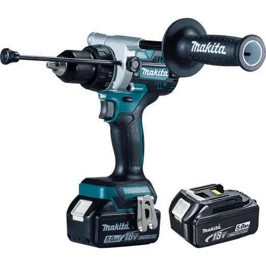 Makita DHP486RTR-DAV slagboremaskine 18V inkl. 2x5,0 Ah batteri og lader