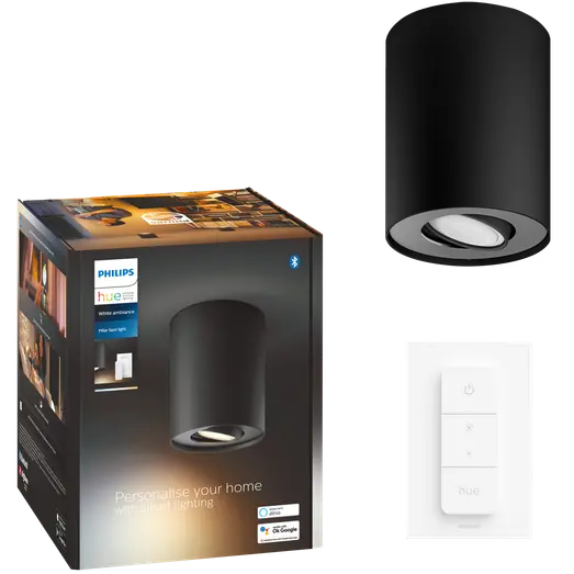 Philips hue spotlys pillar GU10 sort