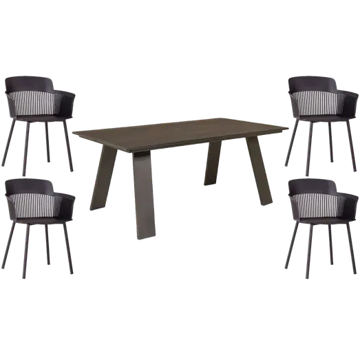 Anholt havemøbelsæt med 4 Søbystole 