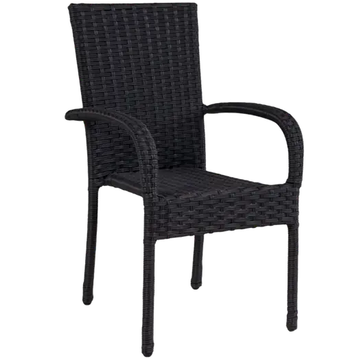 Ludvig børnestol flet 37,5x63x41,5 cm sort