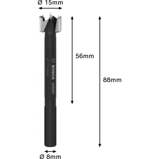 Bosch EXPERT Wood Forstner-bor, 15 mm
