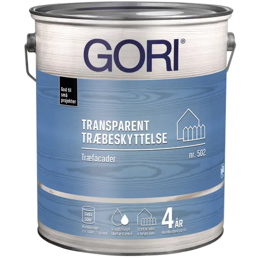 GORI 502 transparent træbeskyttelse transparent base 40 4,5 L