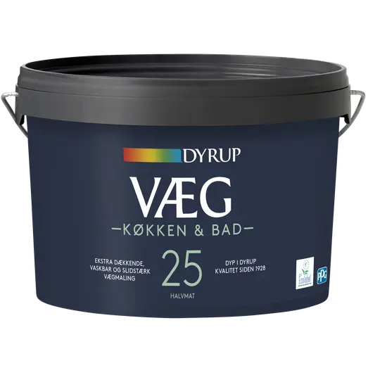 Dyrup vægmaling køkken og bad 25 hvid