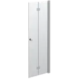 Scanbad foldedør 180 grader satin/klart glas 200x70 cm