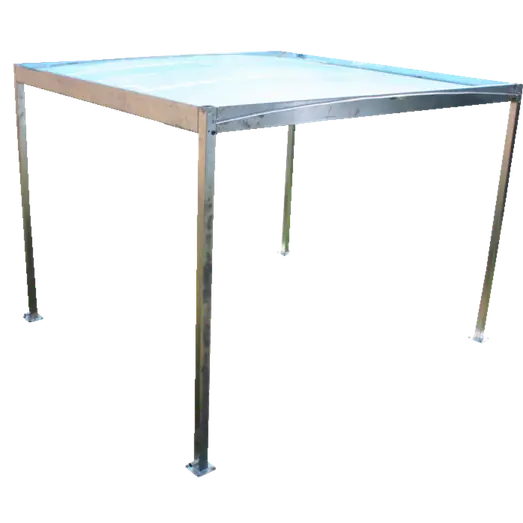 Elmholm redskabsskur fritstående m/3 lukkede sider u/dør 330x318 cm