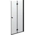 Scanbad B-Foldedør til brusekabine 200x87-89 cm sort m/klar glas