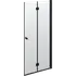 Scanbad B-Foldedør til brusekabine 200x87-89 cm sort m/klar glas