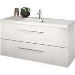 Scanbad Multo+ vaskeskab m/ Aura vask 120 cm mat hvid