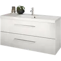 Scanbad Multo+ vaskeskab m/ Aura vask 120 cm mat hvid