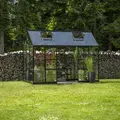 Halls ICON Planthouse 6 7,3 m² sort m/3 mm hærdet glas og fundament