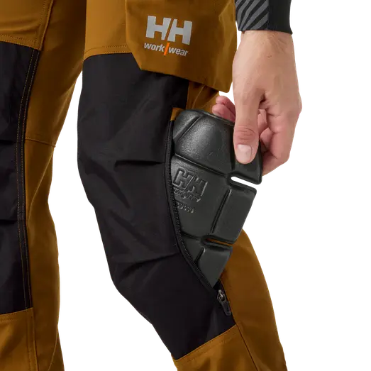 HH Workwear Oxford 4X HH Connect™ arbejdsbukser brun/sort