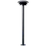 DL25 udendørs havelampe mat sort, Ø25 cm