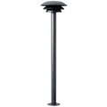 DL25 udendørs havelampe mat sort, Ø25 cm