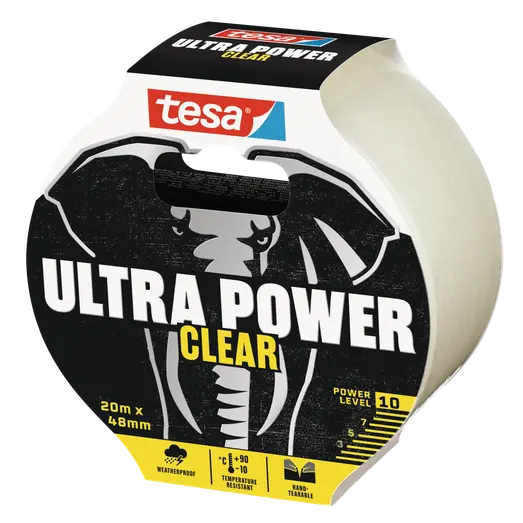 Tesa Ultra Power Clear reparationstape 48 mm transparent