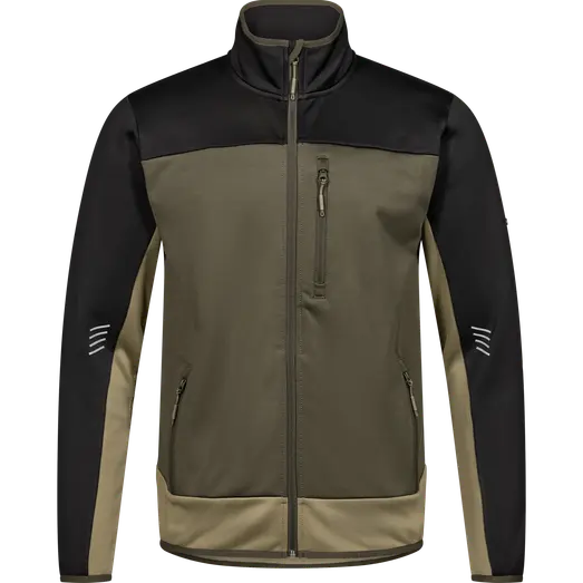 ENGEL 8327-238 Entire midtlayer jakke skovgrøn/Sort