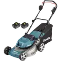Makita DLM460PT2 2x18V LXT plæneklipper 2x5,0 Ah batteri og lader