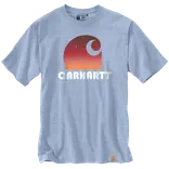Charhartt heavy S/S C graphic t-shirt blå