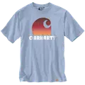 Charhartt heavy S/S C graphic t-shirt blå