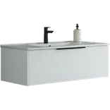 Scanbad NOW vaskeskab m/én skuffe 33,8x45,5 mat hvid glat front