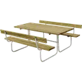 Plus Classic bord/bænkesæt med 2 ryglæn 177 cm