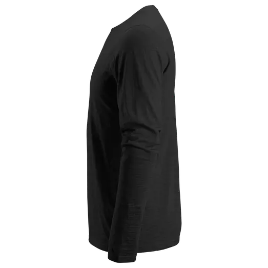 Snickers Allroundwork t-shirt langærmet uld sort