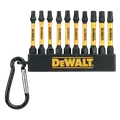 DeWALT 50 mm slagbitssæt 10 stk med karabinhage