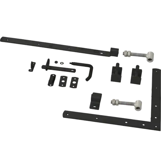 PLUS Country enkeltlåge 100×98 cm sort inkl. sort beslag