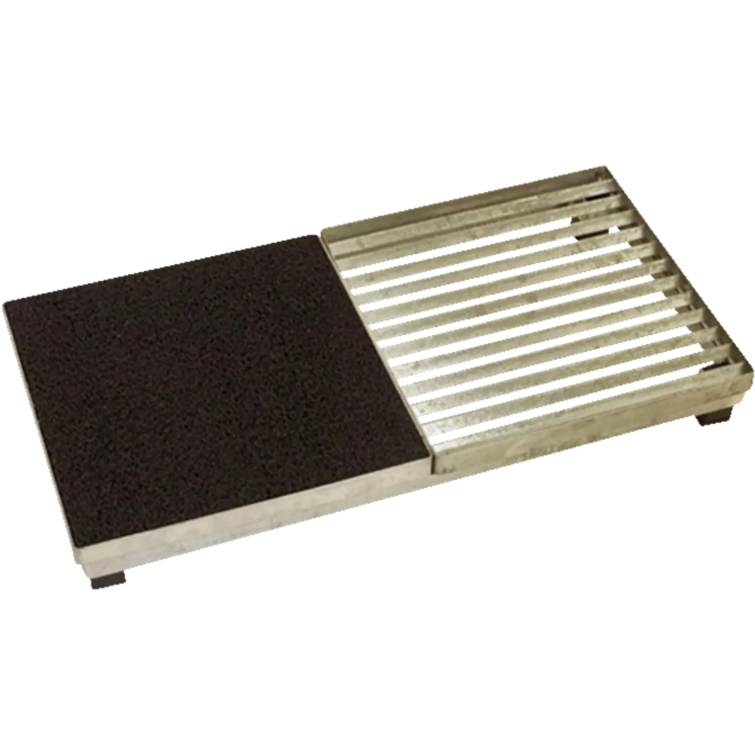 Plus Cubic rist inkl. måtte 40x80 cm sort