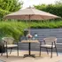 Elba parasol 3x3 m taupe