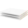 Verona hylde t/122 cm hvid 3 stk