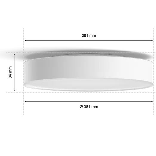 Philips Hue Enrave M plafond Ø38,1 cm 19,2W hvid