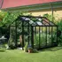 Juliana Compact 6,6 m² - drivhus antracit/sort m/3 mm hærdet glas